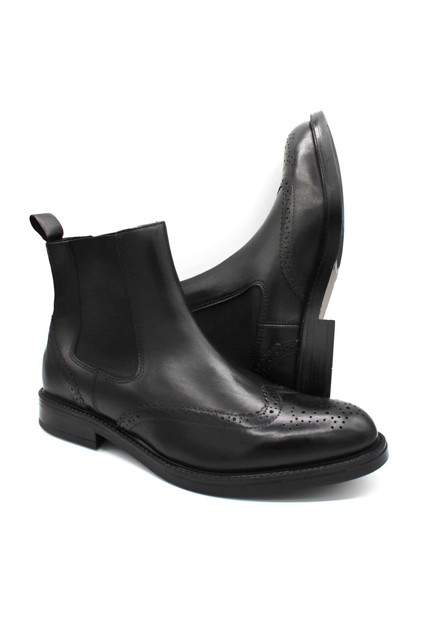 Stivaletto Beatles in pelle - black